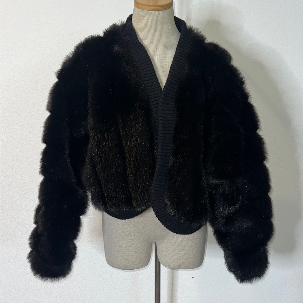 Monterey Fashions Faux Fur Short Jacket